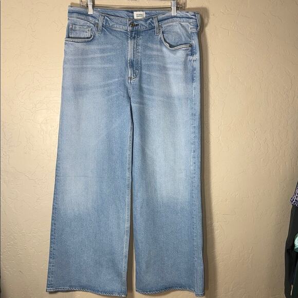 Citizens of Humanity Loli Mid Rise Baggy Jeans in Neroli wide leg size 32.